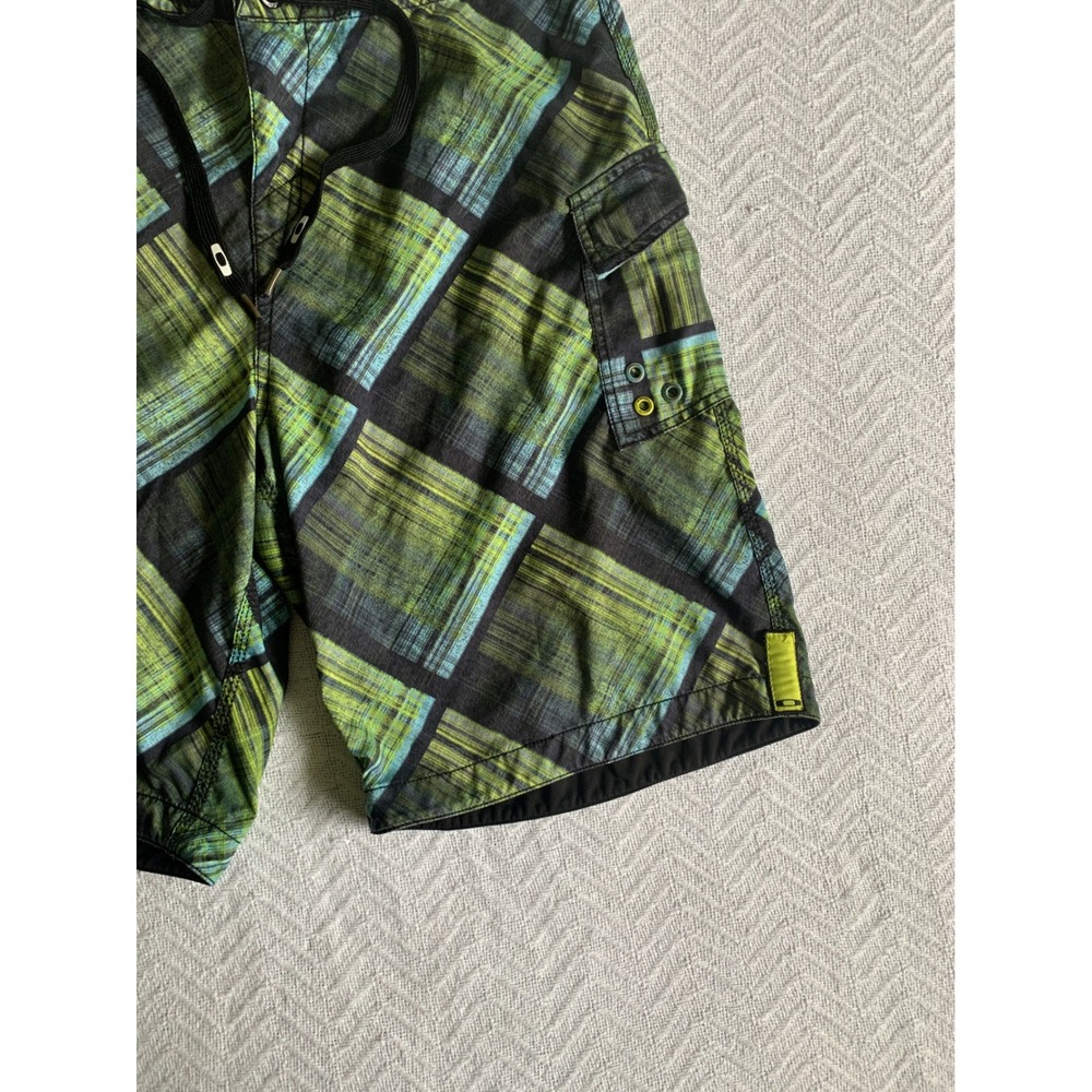 Y2K Men's Oakley Multicolor Board‎ Shorts Pocket String Beach Swim Sun classic